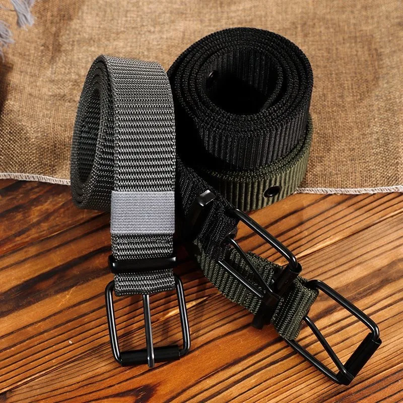 Холщовый ремень с перфорацией для мужчин JIFANPAUL Унисекс Повседневный стиль