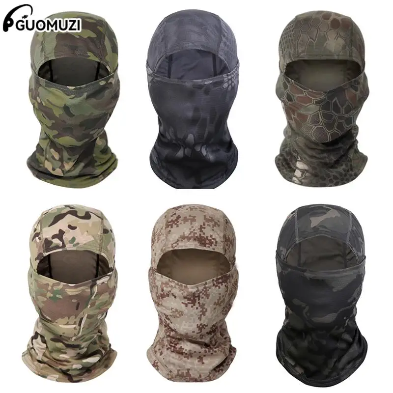 

1PCS Camouflage Balaclava Full Face Scarf Ski Cycling Full Face Cover Winter Neck Head Warmer Tactical Airsoft Cap Helmet Liner