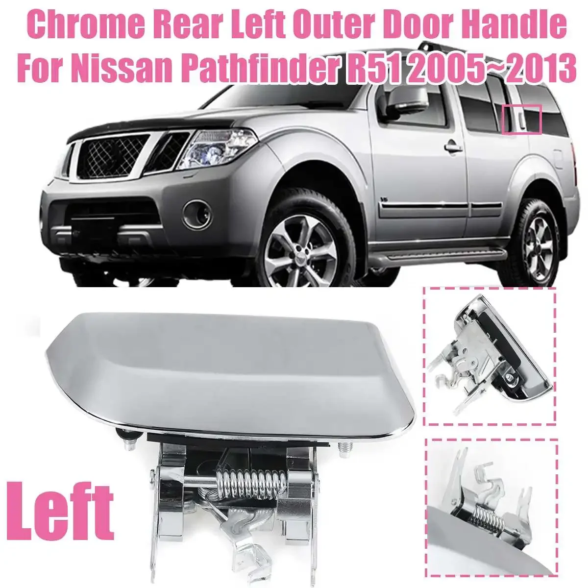 

Внешняя ручка задней двери автомобиля для Nissan Pathfinder R51 2005 2006 2007 2008 2009 2010 2011 2012 2013 1030514 левый/правый