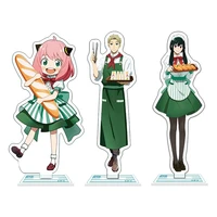 anime spy family action figures anya loid yor character spy family acrylic stand models plate desk decor standing sign