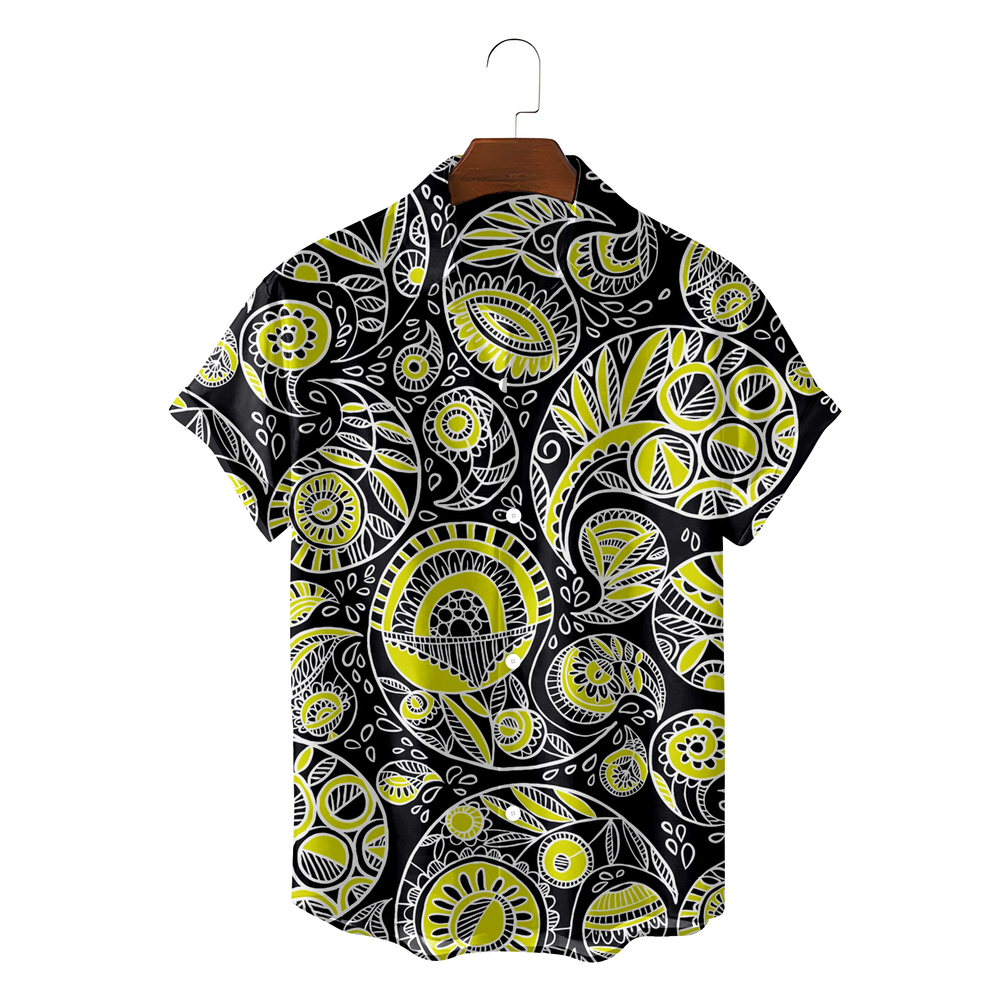 

2022 Summer Fashion Mens Hawaiian Shirt Printed Short Sleeve Big Us Size Hawaii Vintage Clothes Patterns Summer Tops 5xl