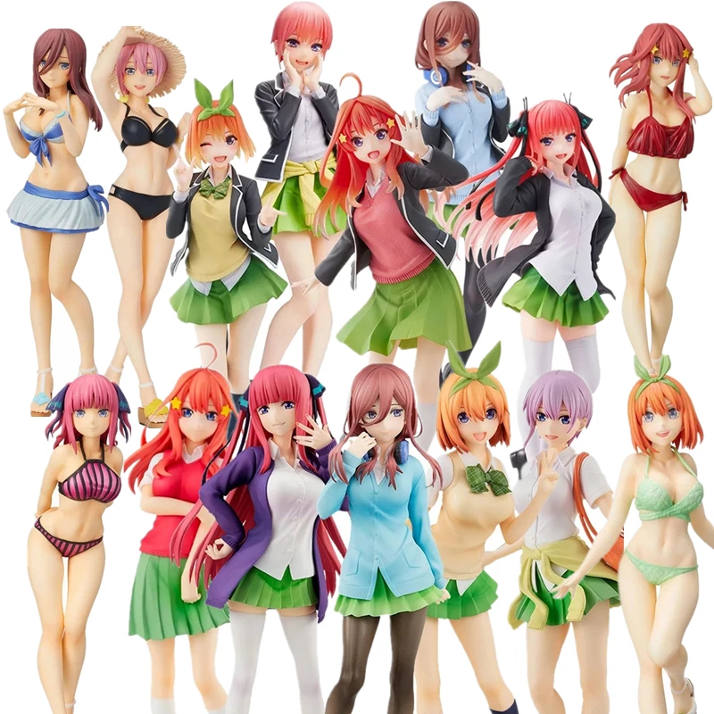 

Оригинальные фигурки 15 видов стилей оригинальные квинтуплеты gotoujian no Hanayome Nakano Ichika Nino Miku Seifuku, ПВХ фигурки, модель, игрушки Joy