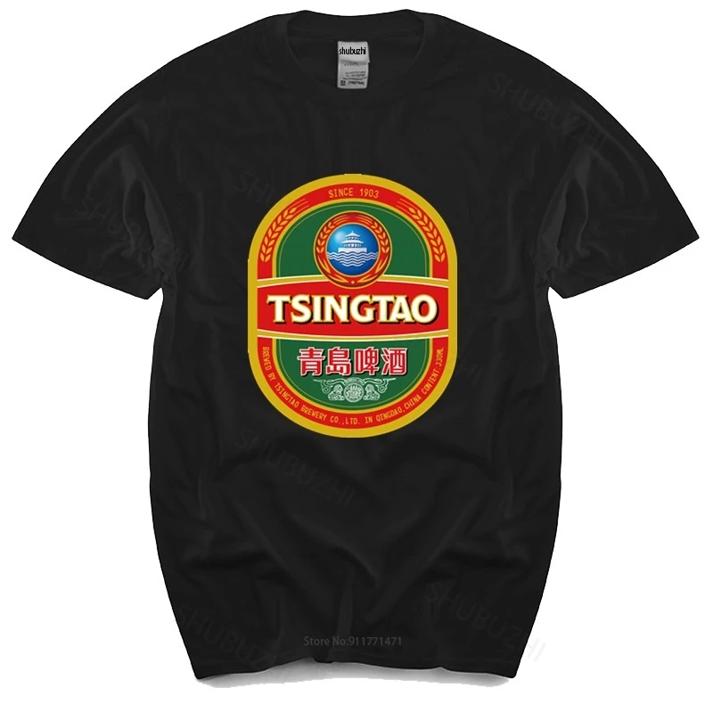 

T-shirt men O-neck hot sale Men T Shirt tsingtao beer t-shirt tshirts Women T-Shirt new tee-shirt for men summer gift