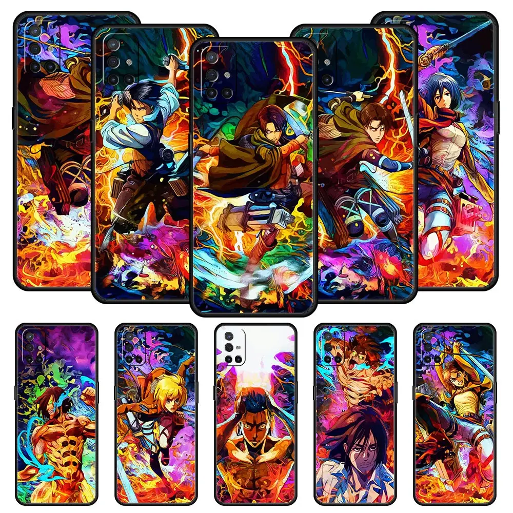 

Phone Case For OnePlus 10 9 Pro 9T 9R 9RT 8T 8 7 6T 7T Nord 2 CE 5G N200 N10 N100 Soft Cover Anime Attack on titan Eren Yeager