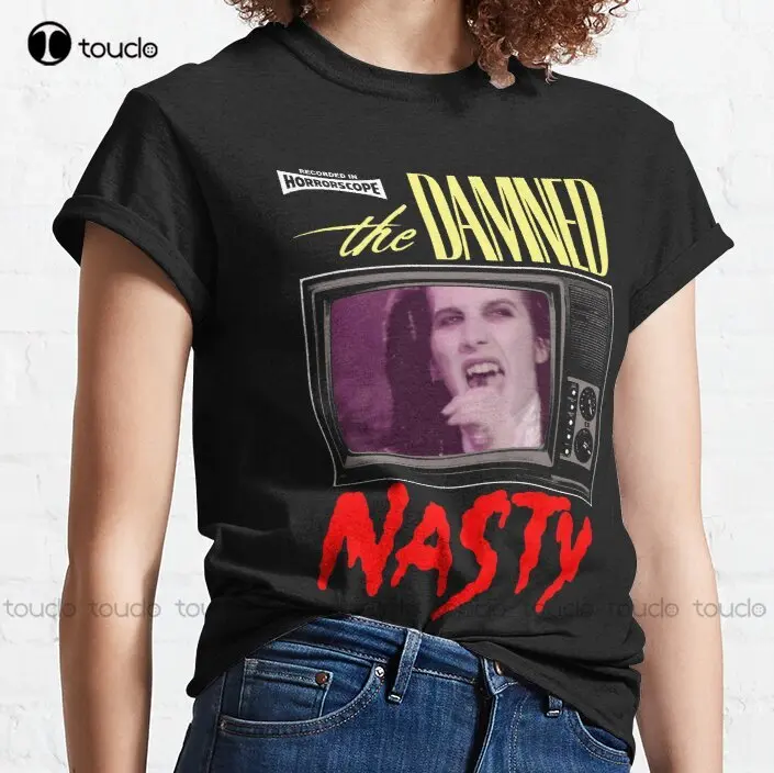 

New The Damned - Nasty Classic T-Shirt Boys White T Shirts Cotton Tee Shirt Xs-5Xl Unisex Fashion Funny Harajuku Streetwear