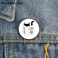 mind control printed pin custom funny brooches shirt lapel bag cute badge cartoon cute jewelry gift for lover girl friends