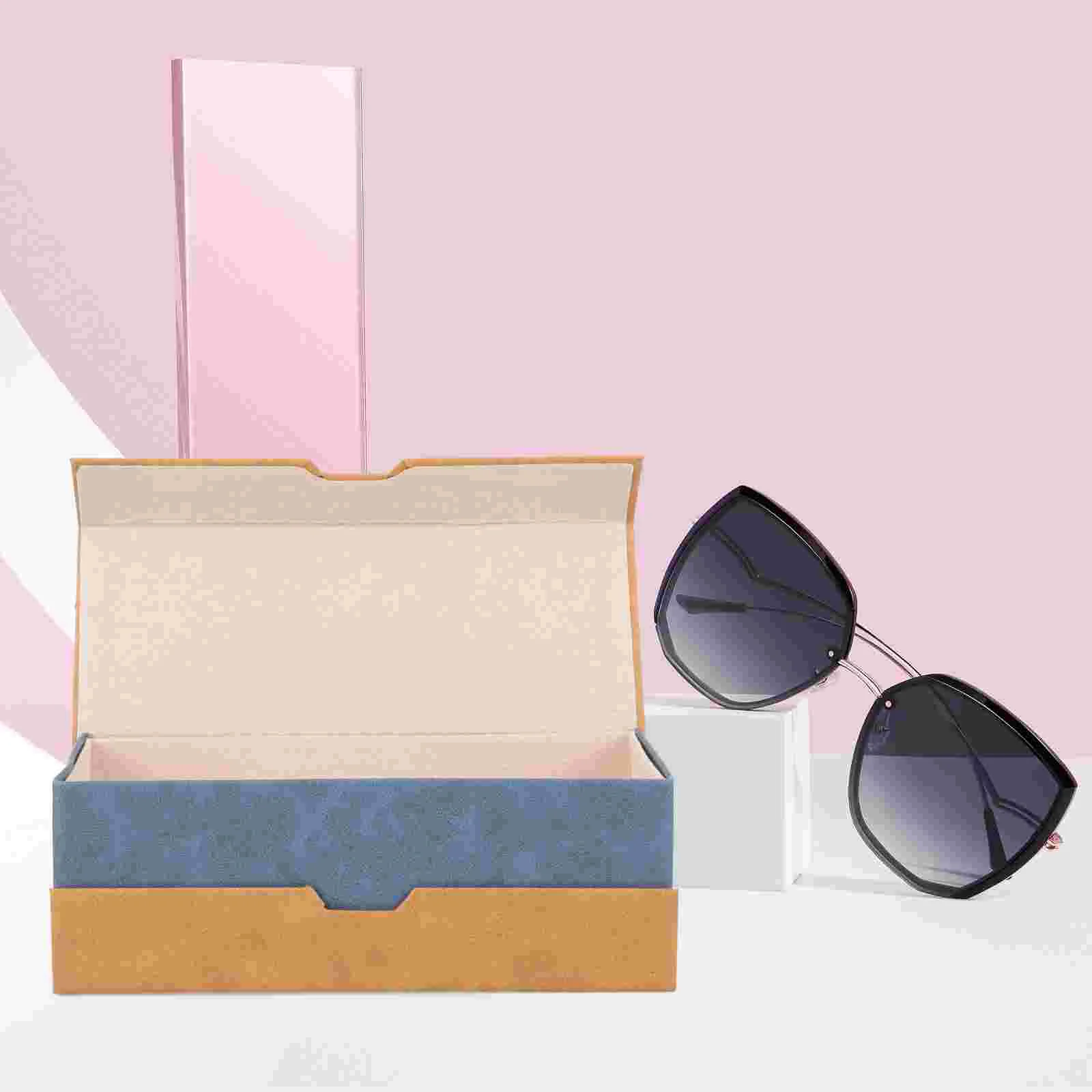 

Dual Purpose Glasses Case Contact Lenses Women Double Eye Cases Large Sunglass Travel Multiple Eyeglass