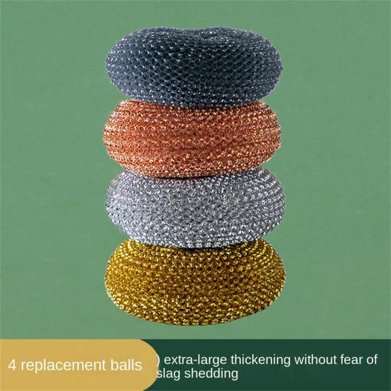 

Portable Cleaning Brushes Steel Ball Cleaning Ball Pot Brush Handheld Pans Brush Household Cleaning Tools Kitchen Accessories