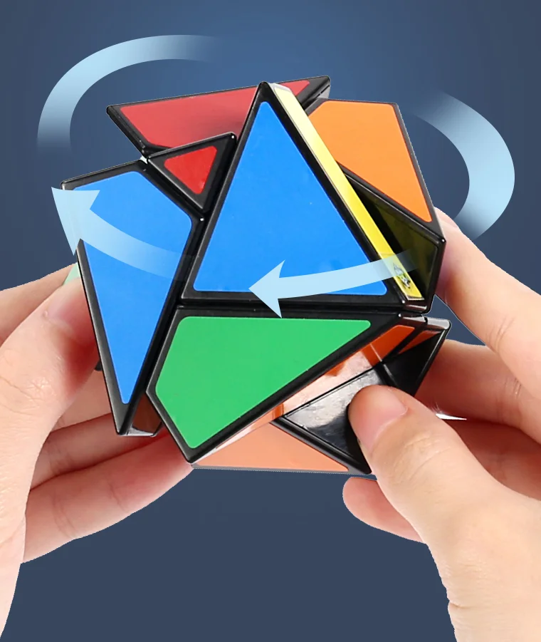 Lanlan X-Cube Skewb Black Cubo Magico пластиковая образовательная головоломка подарок идея