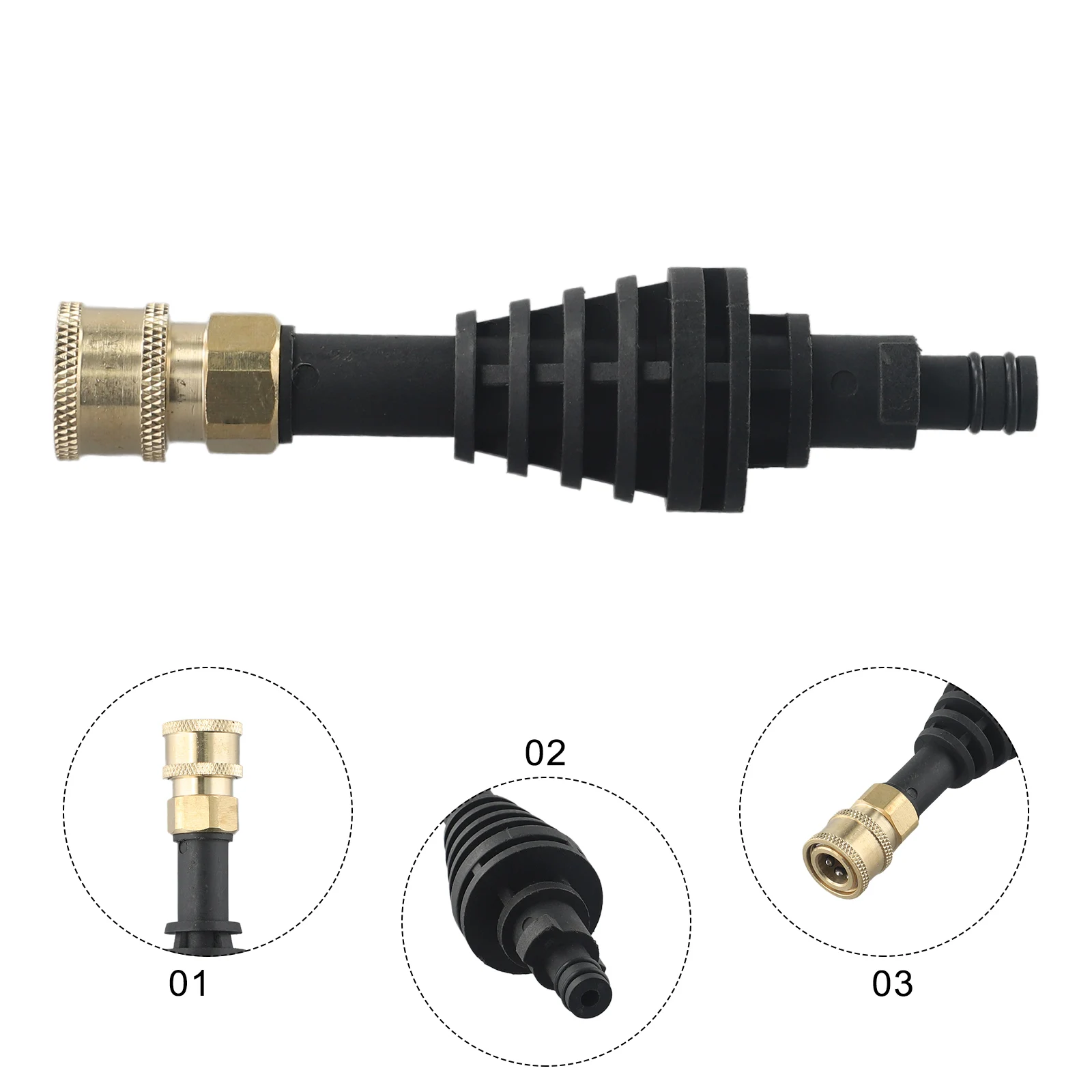 

Replacement Extension Rod Adapter Outdoor Garden 15cm Pressure Washer Accessory Quick Connect Spare Part Brand New