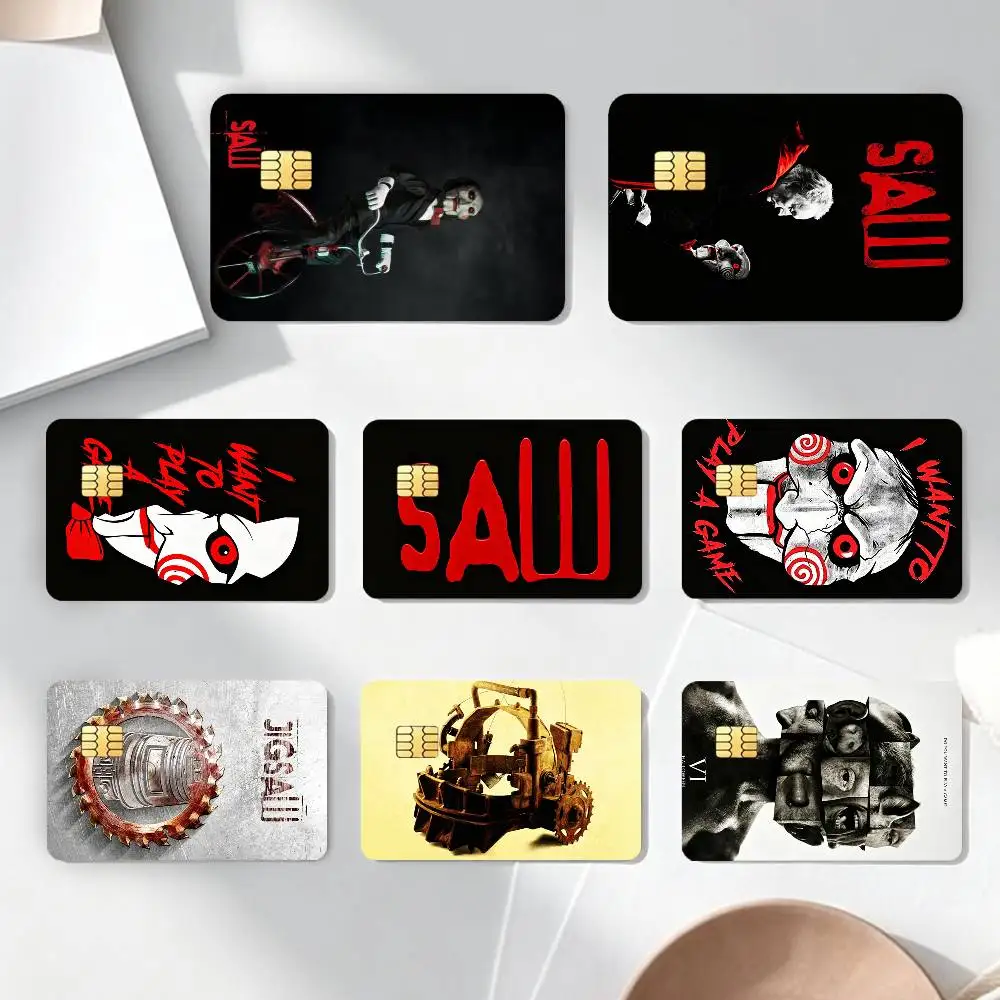 Фото Наклейки G-German S-Saw Game для кредитных и дебетовых карт, пленка-скин для банковских карт, наклейки-скины для банковских карт, для проездных на автобус и метро №1