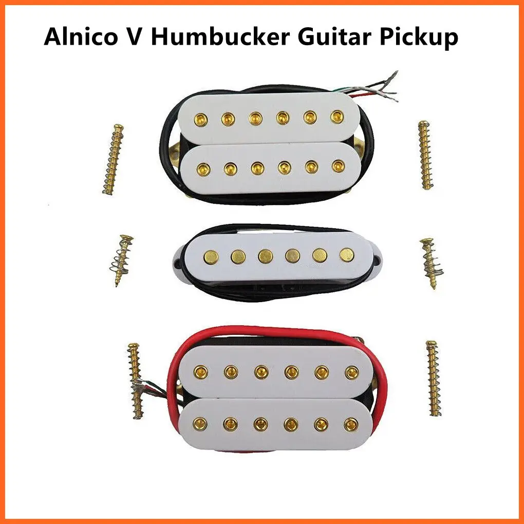 

HSH Alnico V White Guitar Humbucker Electric Guitar Pickup