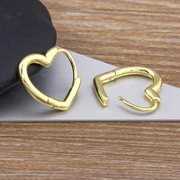 aibef charm heart shaped gold plated pendant aaa zircon earrings women elegant atmosphere jewelry wedding wedding romantic gift