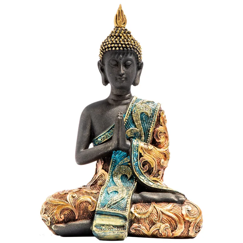 

SOUTHEAST ASIAN STYLE THAI BUDDHA STATUE BUDDHA ARTS SCULPTURE RESIN CRAFTS HOME DECORATION ACCESSORIES ORNAMENT R3021