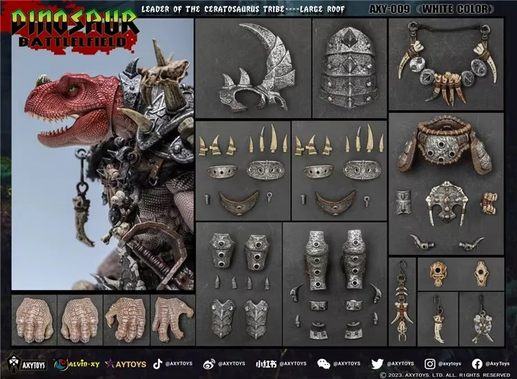 Оригинальный динозавр AXYTOYS Battlefield Carnivorous Tribe Hornnose Dragon Legion экшн-фигурка модель