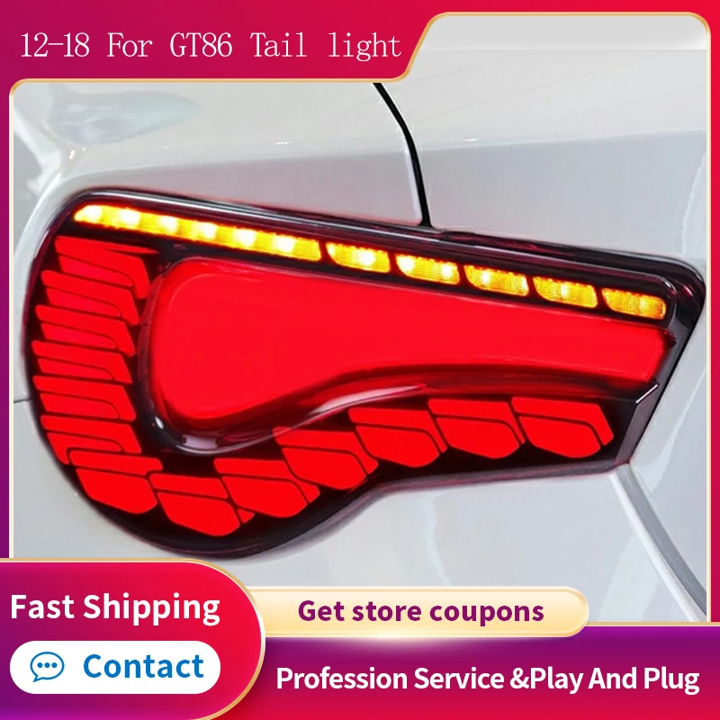 

Car LED Tail Light For Toyota GT86 Rear Fog Lamp Brake Reverse Turn Signal Taillamps Indicators