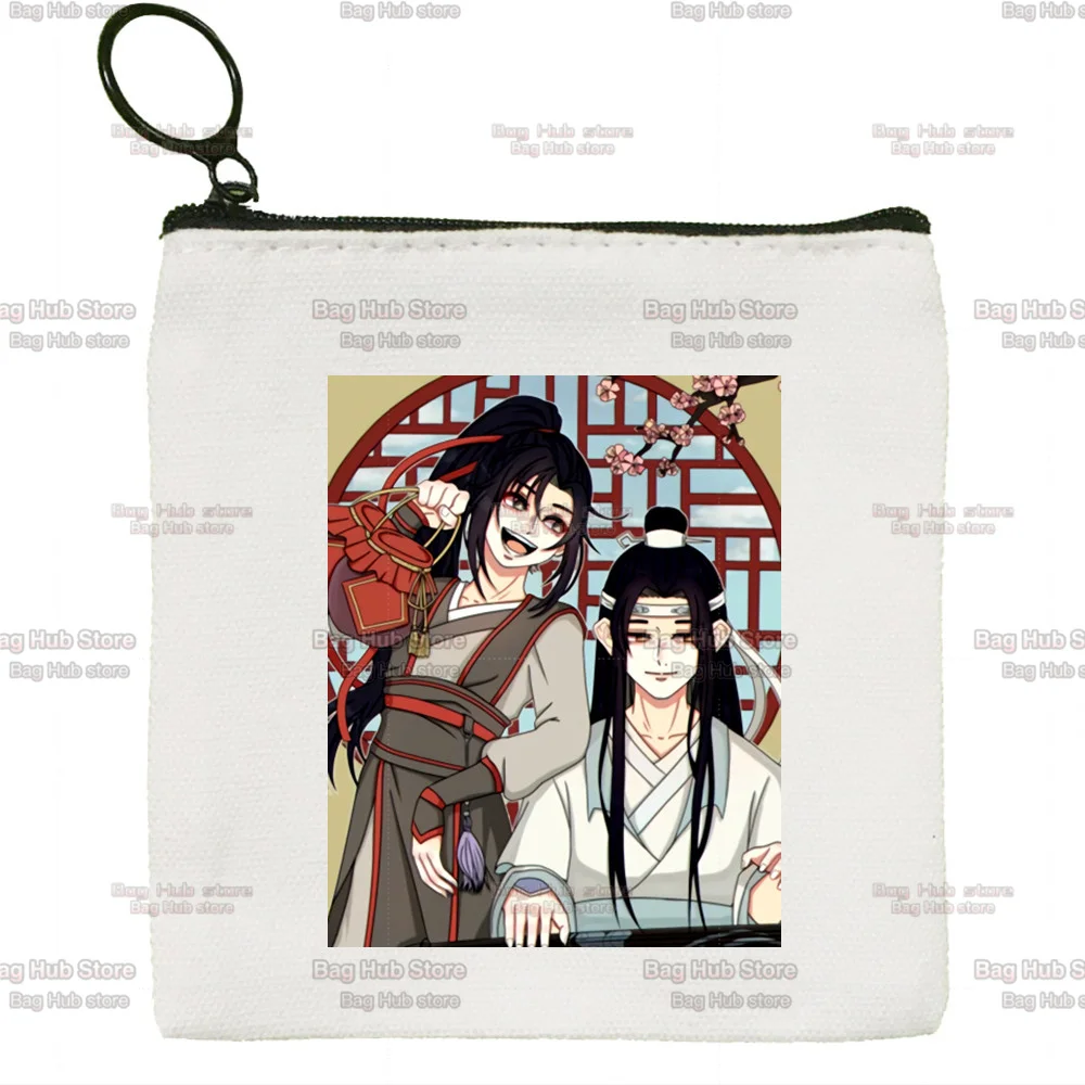 Mo Dao Zu Shi Graphic Wei Wuxian Lan Wangji Cute Key Coin Purse for Teenager Cartoon Cute Card Bag Little Girl Purses