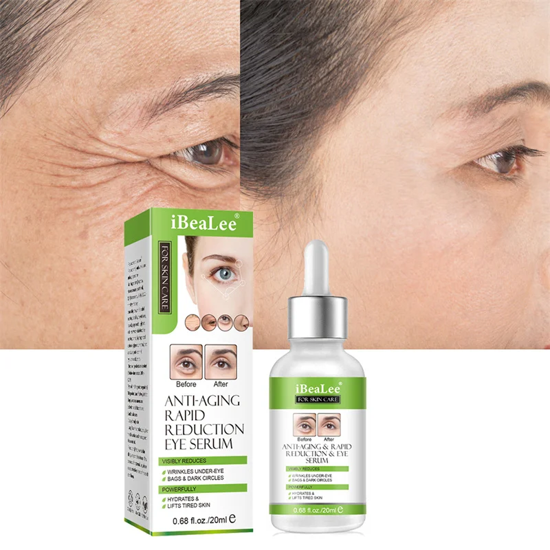 

Anti-Wrinkle Eye Serum Fade Fine Lines Anti Dark Circles Essence Remove Eye Bags Puffiness Brighten Anti-Aging Firm Eye Care