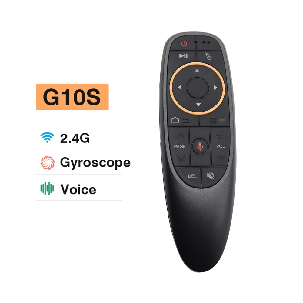 Пульт-аэромышь G10S, 2,4 ГГц, с гироскопом и голосовым управлением