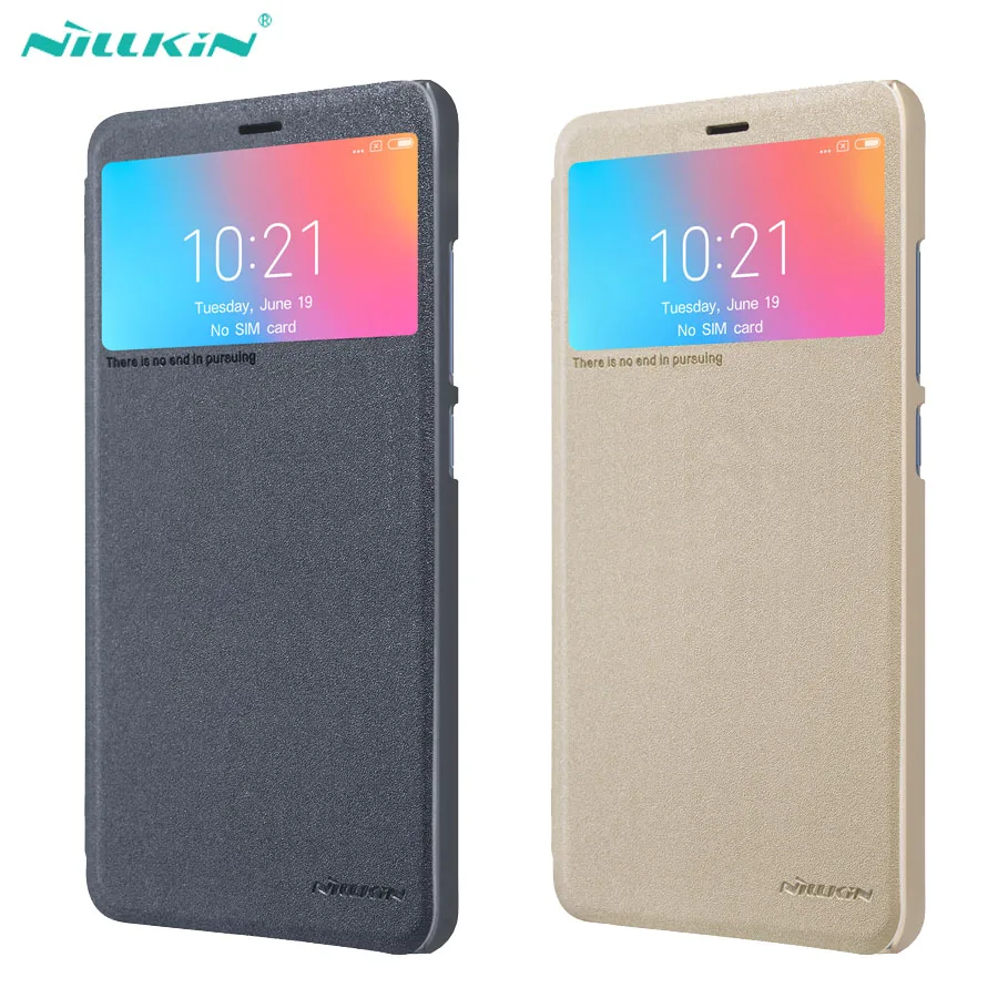 

For Xiaomi Redmi 6 6A Flip Case Genuine Nillkin Sparkle Series super thin PU Leather Cover Case For Xiaomi Redmi6A phone bags