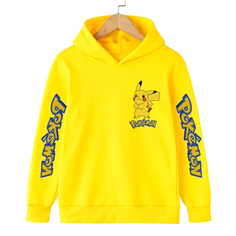 Children Costume Pokemon Anime Spring Boy Hoodie Kids Clothes Funny Pokémon Series Hoodies Teen Girls 3-14Y Baby Boys Sweatshirt |