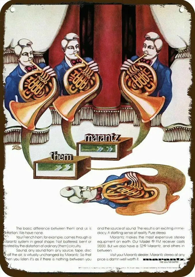 Новинка Sign1977 Marantz 2500 стереоприемник винтажный внешний вид копия металлический