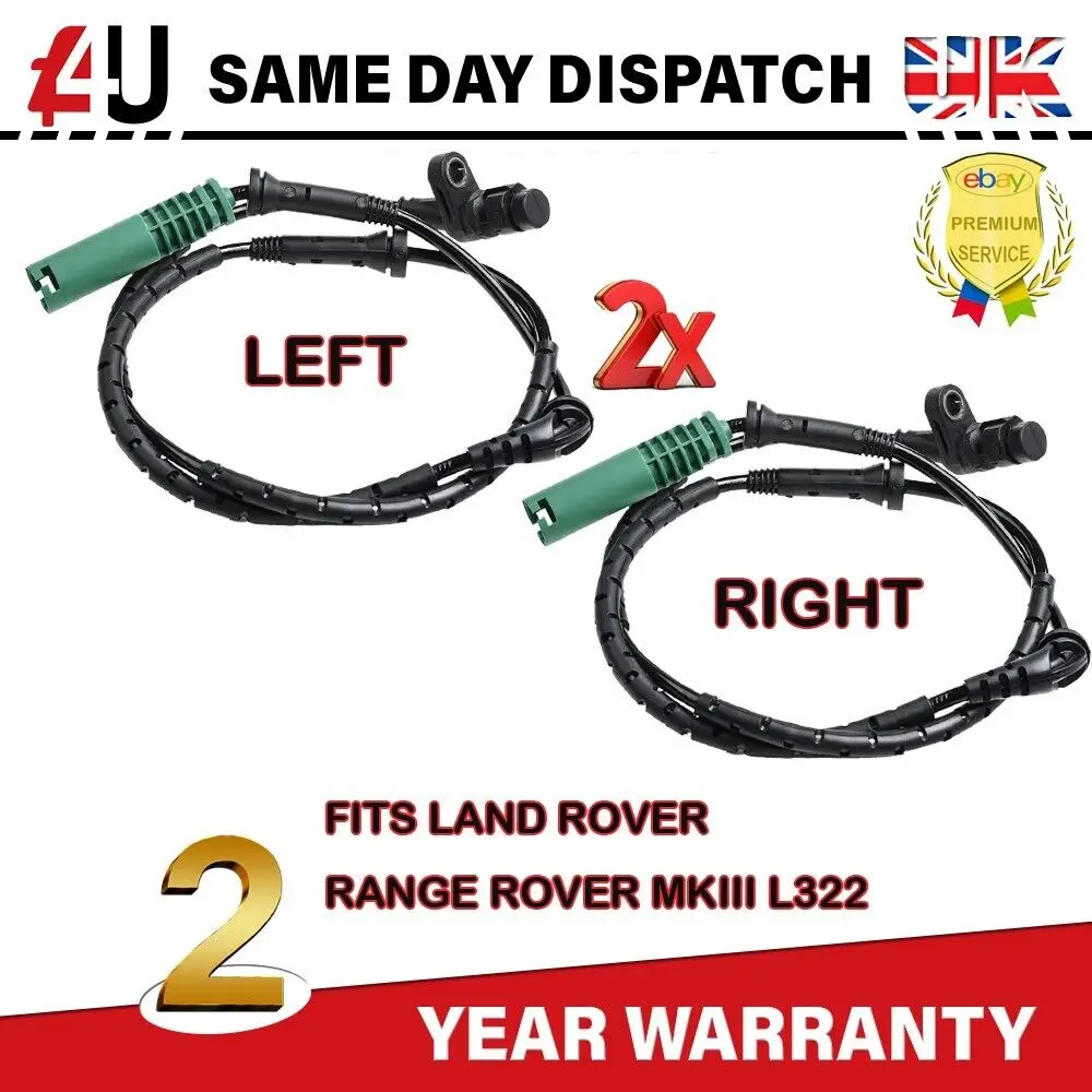 

2X передний датчик скорости ABS для RANGE ROVER VOGUE L322 4,2 V8 Essence & TDV8 3,6