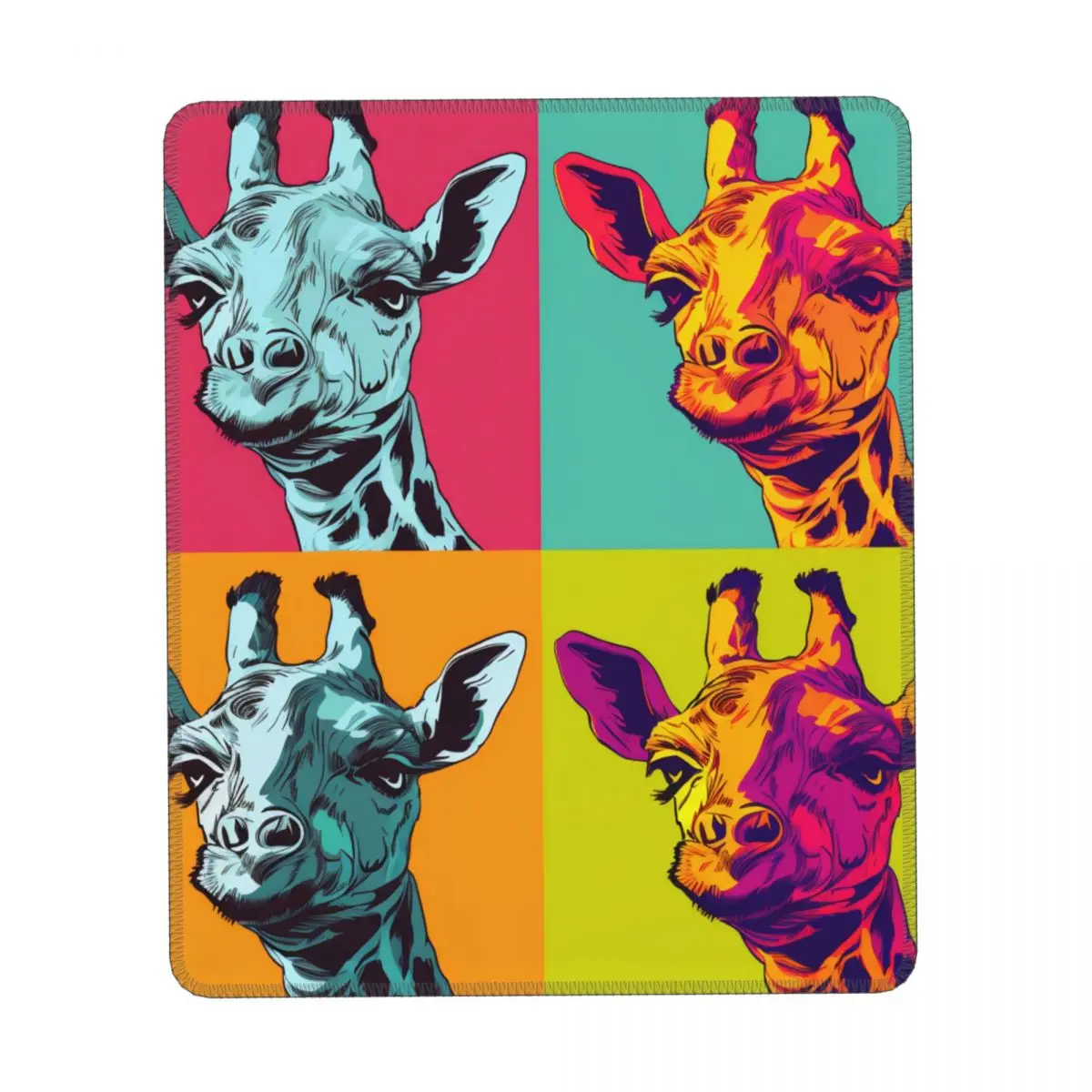 

Giraffe Vertical Print Mouse Pad Memes Style Pop Art Rubber Desktop Mousepad Anti-Slip Simple Cute Mouse Pads