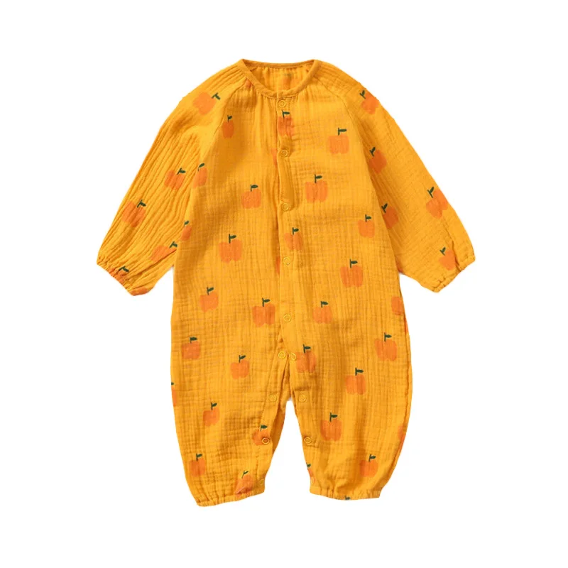 Vestiti per neonati neonate ragazzi tuta mussola di cotone manica lunga pagliaccetto bambini neonato autunno primavera vestiti per bambini