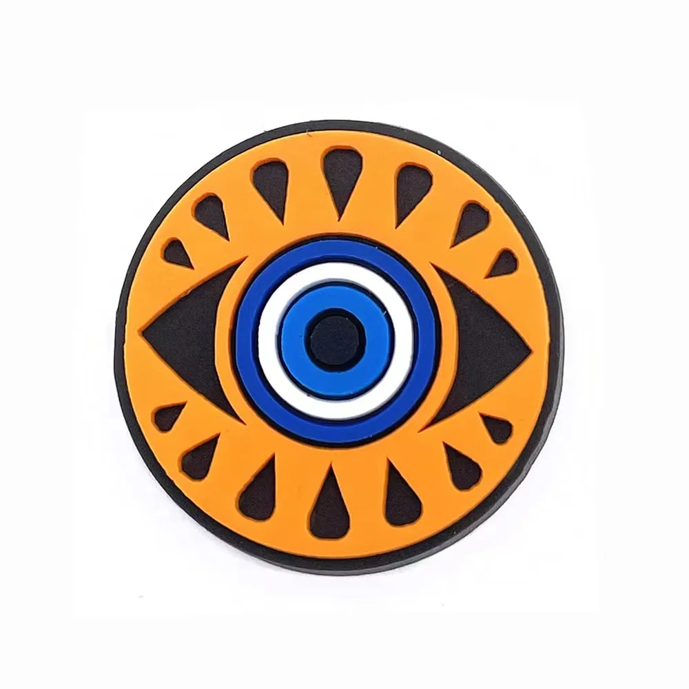 Hot sell 10pcs/set Jibz Evil Eye Shoe Charms Decoration Designed For Croc charms Sandals Garden Shoe Accessories For Kids Gifts