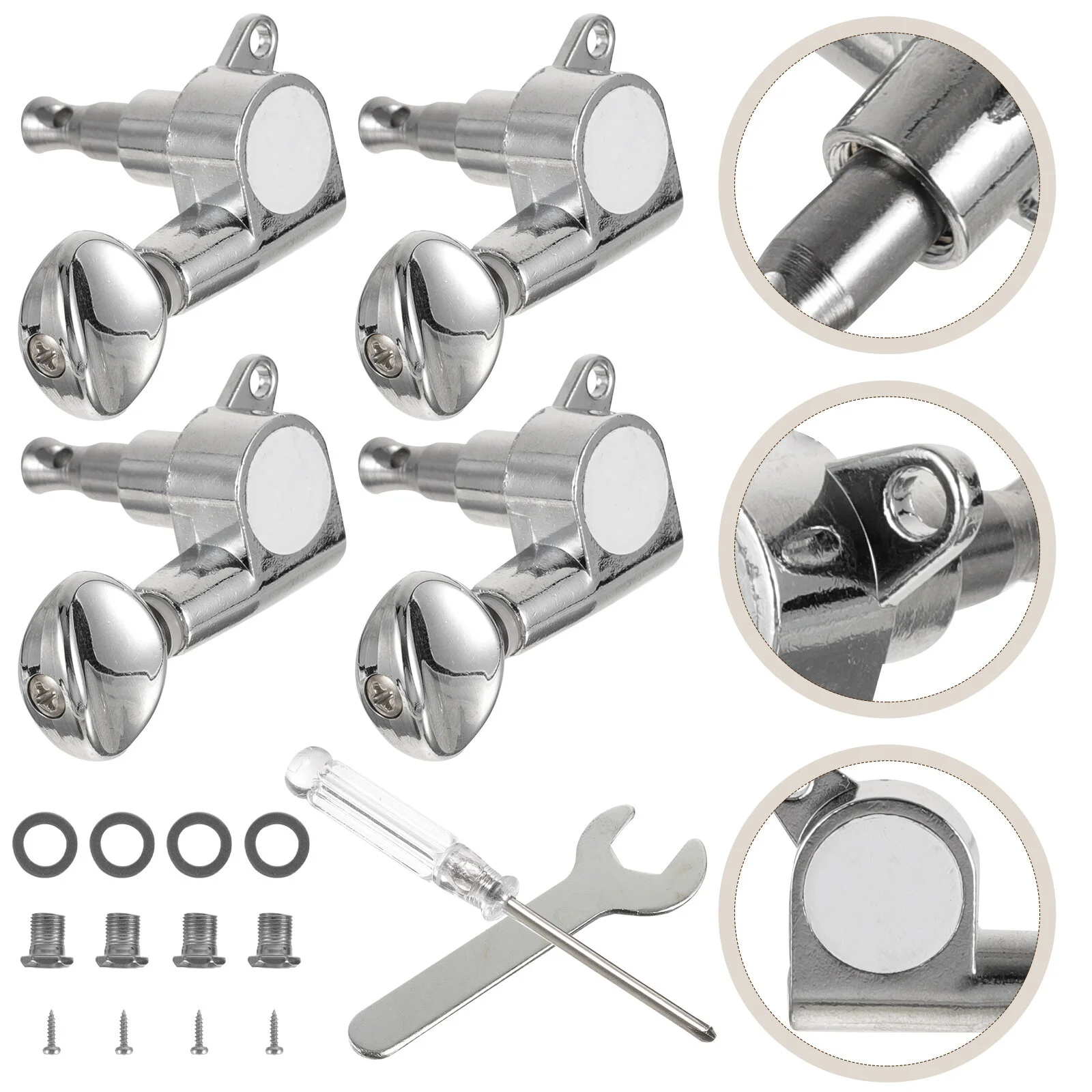 

1 Set Guitar Tuners Metal Guitar Ukulele Peg Tools Guitar Tuning Keys with Accessories