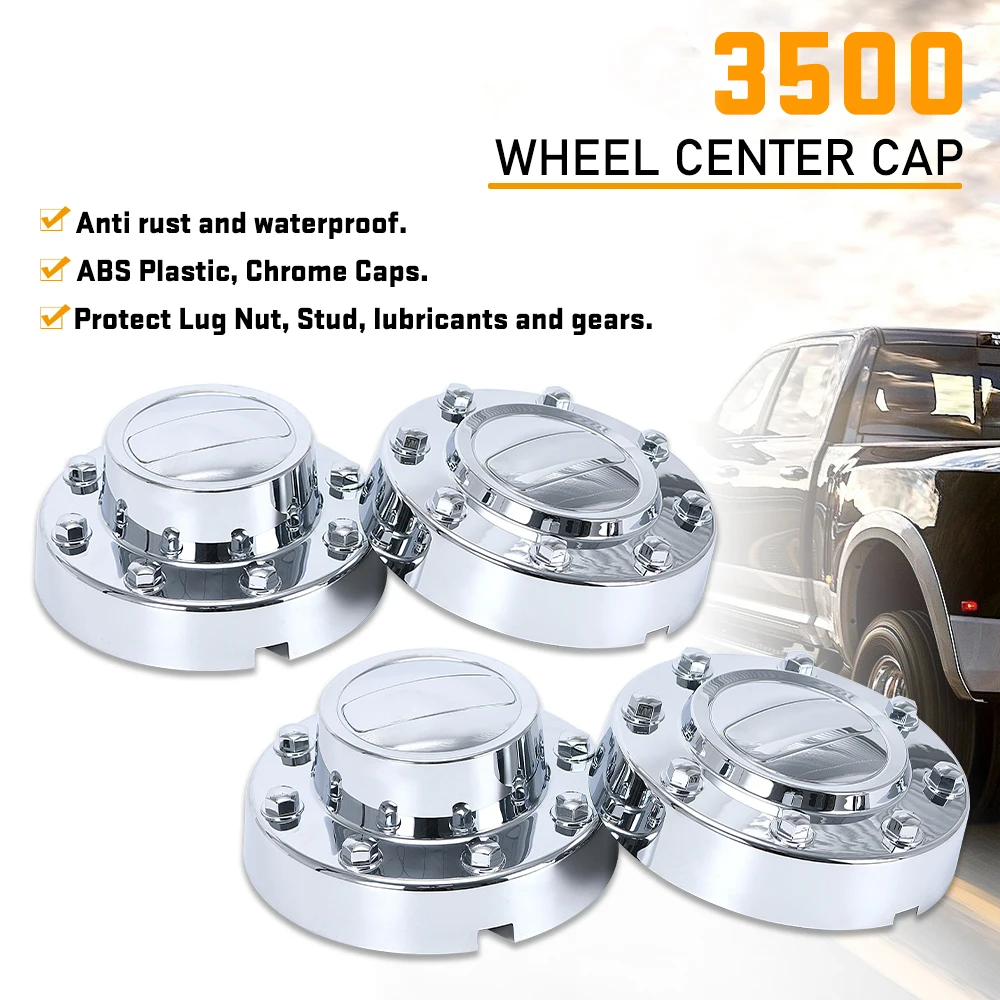 

2 × Передняя 2 × Задняя Центральная крышка колеса ABS для 2011-on Dodge Ram 3500 1-тонная дуэлли алькоа хромированная Центральная Крышка Ступицы автозапчасти