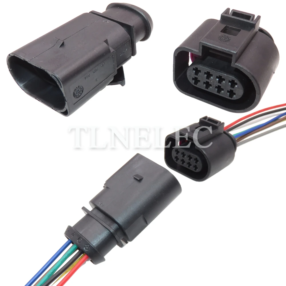 8-контактный автомобильный Штекерный разъем жгута проводки с проводами автомобильный радар коробка передач герметичные розетки для VW 1J0973714 1J0973814