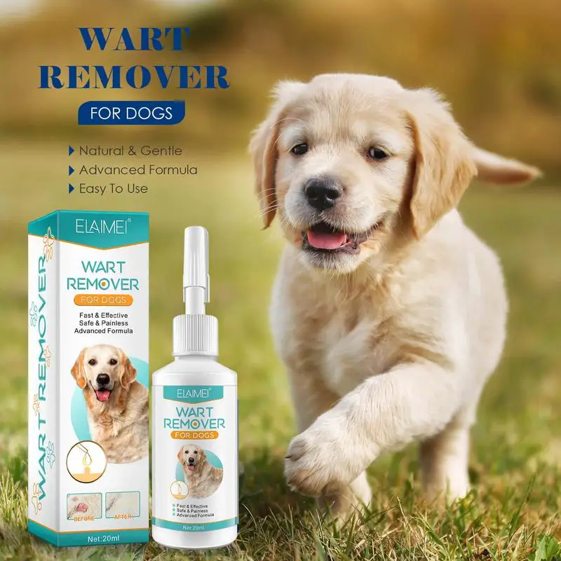 

20ML Dog Wart Remover Removal Treat Against Moles Corns Warts Natural Dog Skin Tags Liquid For Pet Dog