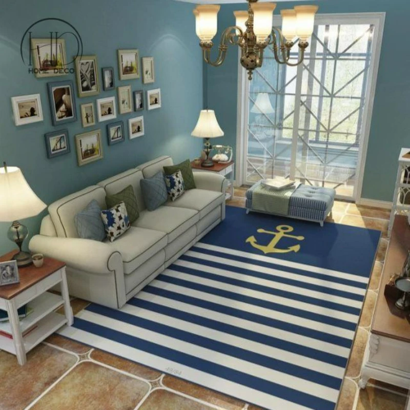 Скандинавский стиль Морской средиземноморские ковровые покрытия для гостиной