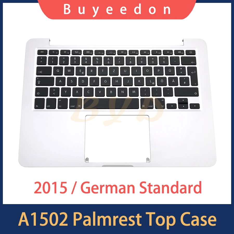 

A1502 Keyboard With Backlight With Topcase For Macbook Pro Retina 13" A1502 DE German Palmrest Top Case 2015 Year