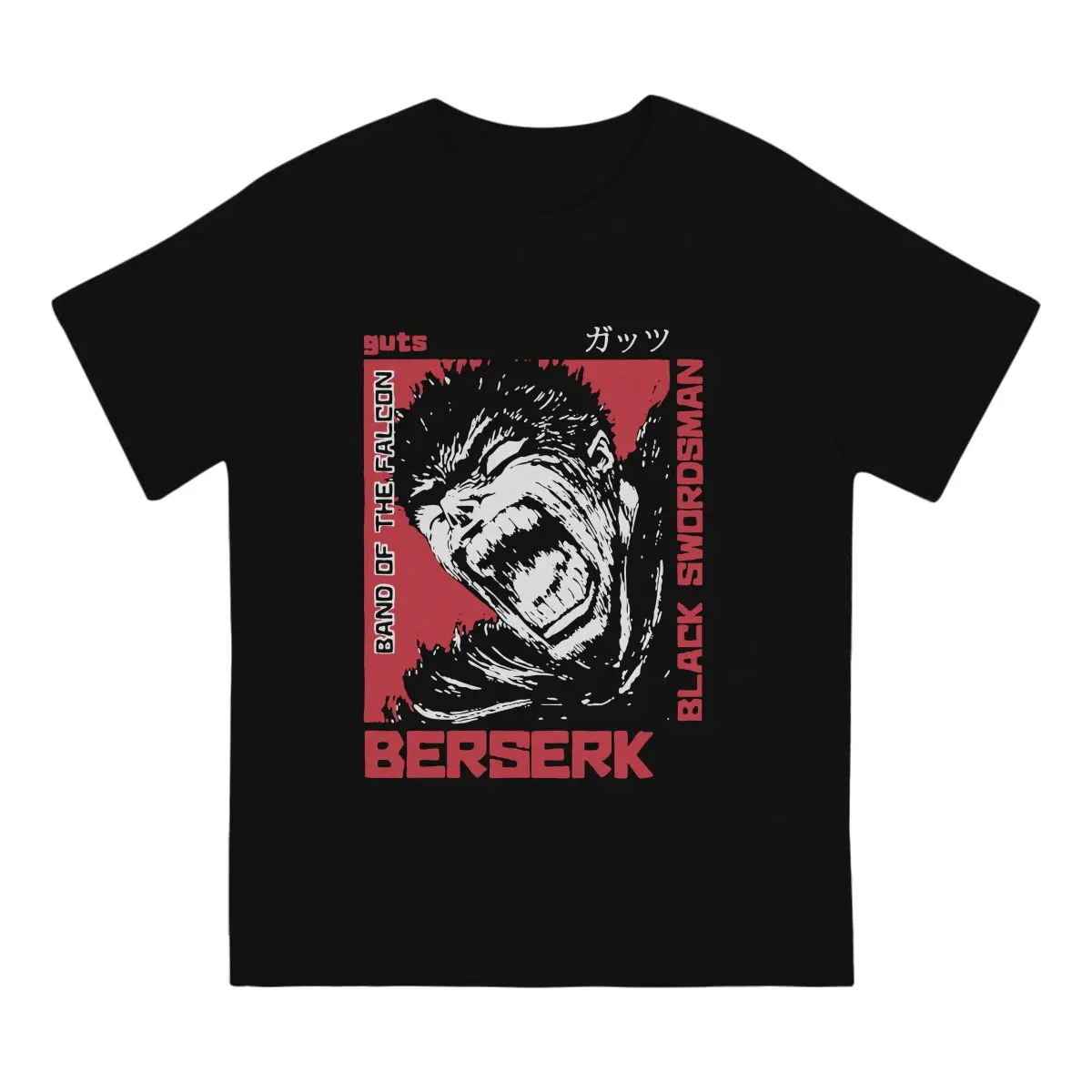 

Swordsman Gatsu Anime Men TShirt Berserk Guts Manga Anime Crewneck Short Sleeve 100% Cotton T Shirt Funny High Quality Gift Idea