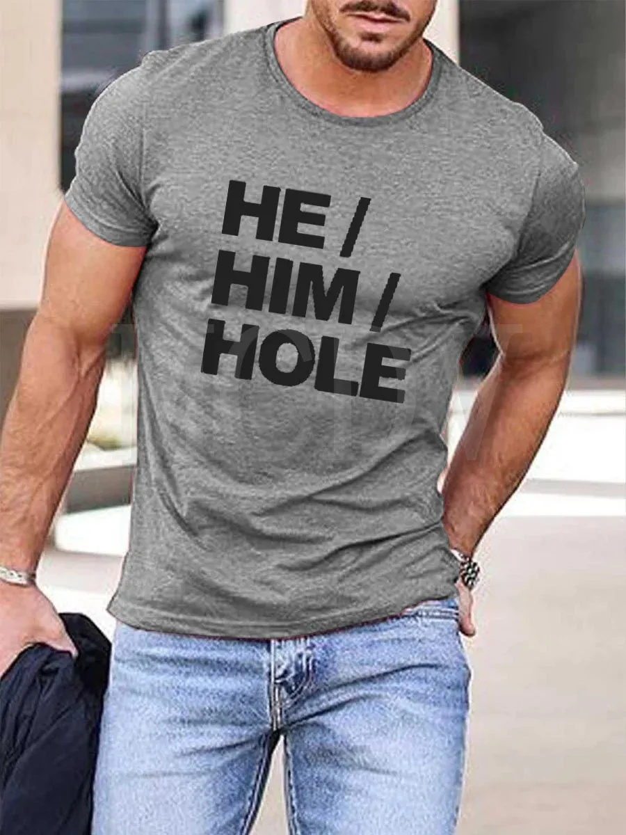 

Мужская футболка с коротким рукавом и круглым вырезом, с принтом