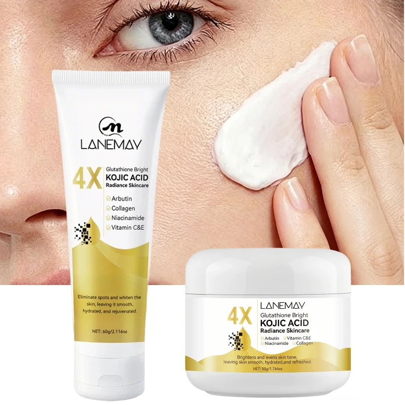 Фото Крем-лосьон для лица с койевой кислотой, глутатионом и витамином С для выравнивания тона кожи, глубокого увлажнения и питания, придающий сияние. №1