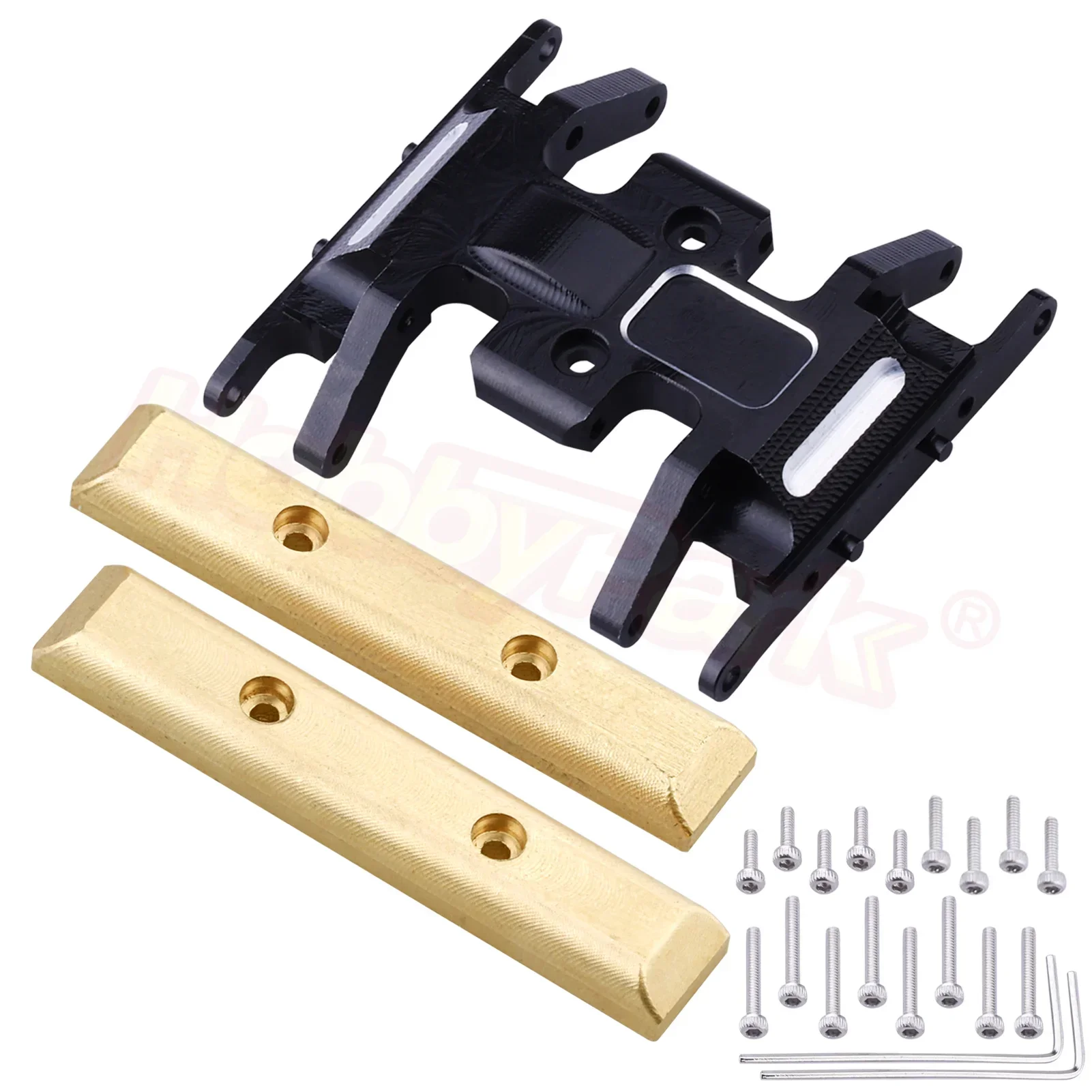 

Скользящая пластина HobbyPark SCX24 и латунная тяга корпуса, обновленная конструкция для Axial SCX24 Gladiator Bronco Deadbolt C10 Wrangler