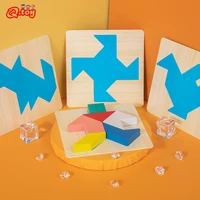 wooden tangram puzzle game montessori educational geometry shape puzzles for children early learning toy for kids imagination