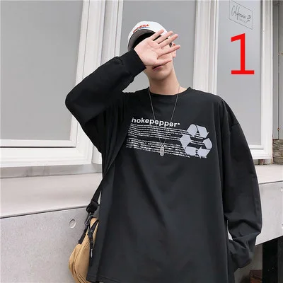 

2022 men's autumn new men's long-sleeved t-shirt shirt thin section