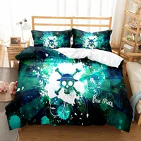 Young Pirates Students Anime Bedding Set Small Single Twin Double Queen King Cal King Size Bed Linen Set
