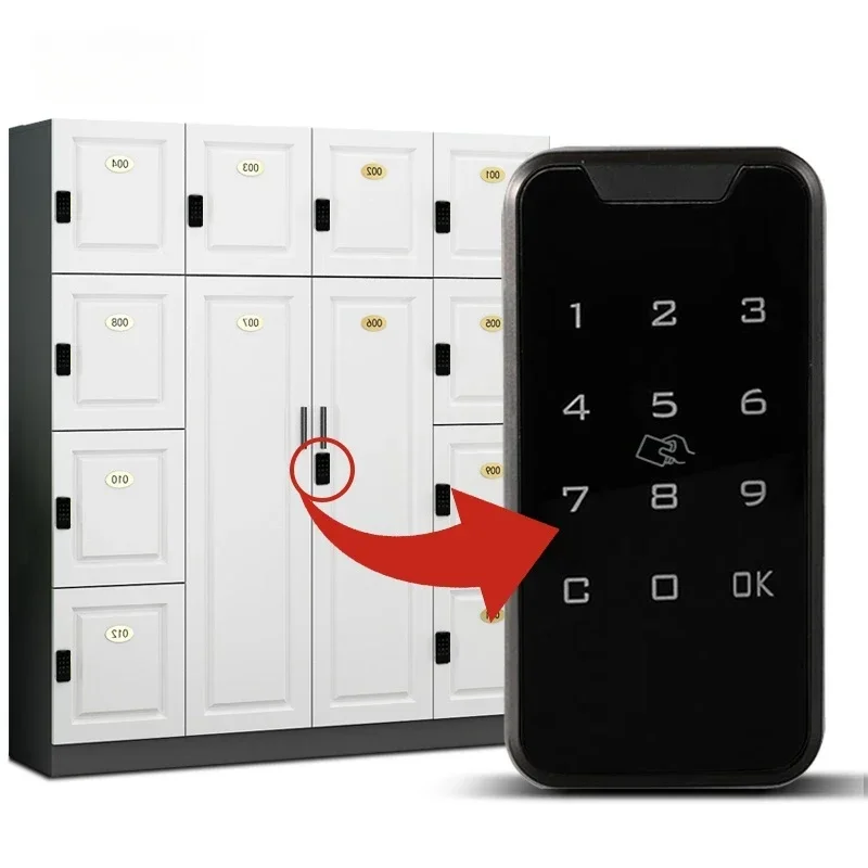 Цифровой электронный смарт-замок для дверей с сенсорным экраном и паролем