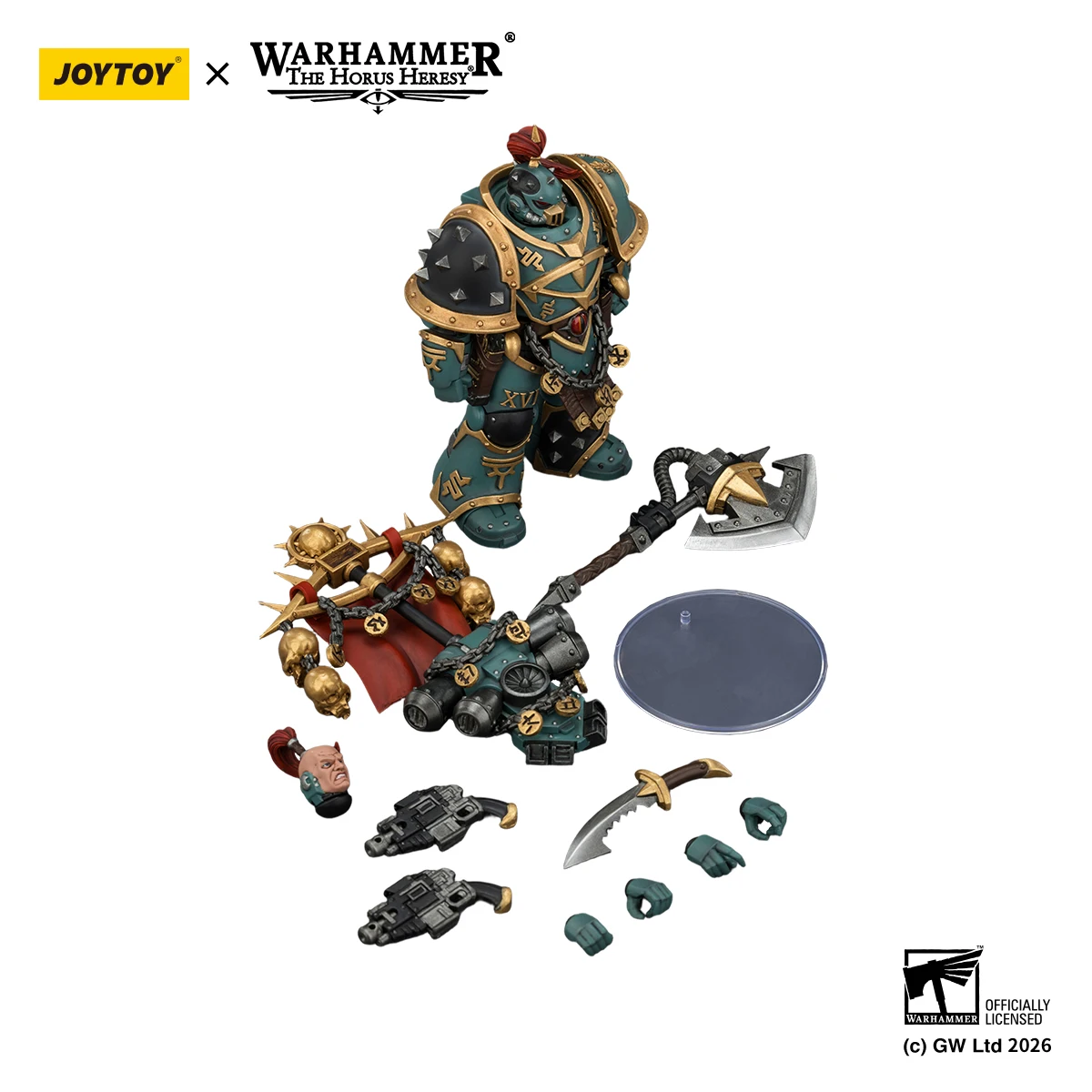 В НАЛИЧИИ JOYTOY Warhammer 30K 118 Фигурка Sons of Horus Dark Emissary Consul&Vheren Ashurhaddon 2 шт. Аниме-модель (art.: 3920da06635fa) - 3920da06635fa