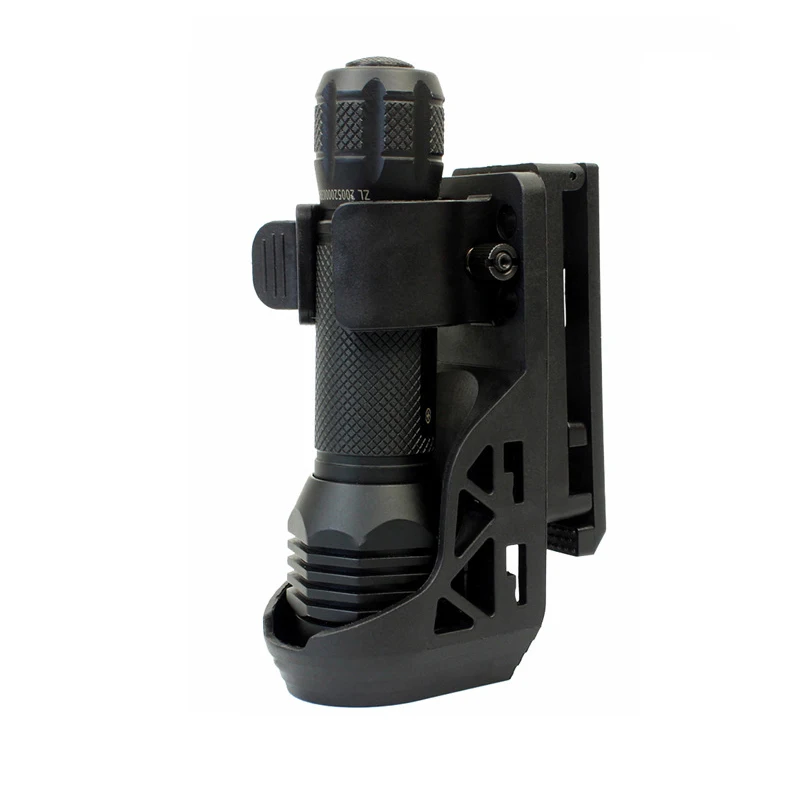 

Tactical Belt Flashlight Holder 360° Rotable Plastic-steel Quick-pull Flashlight Holster Hunting Flashlight Mount Accessories