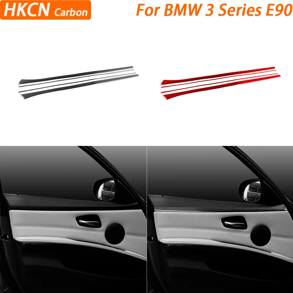 Для BMW 3 серии E90 2005–2012 автомобильные аксессуары Carbon Fiebr декоративная полоса для