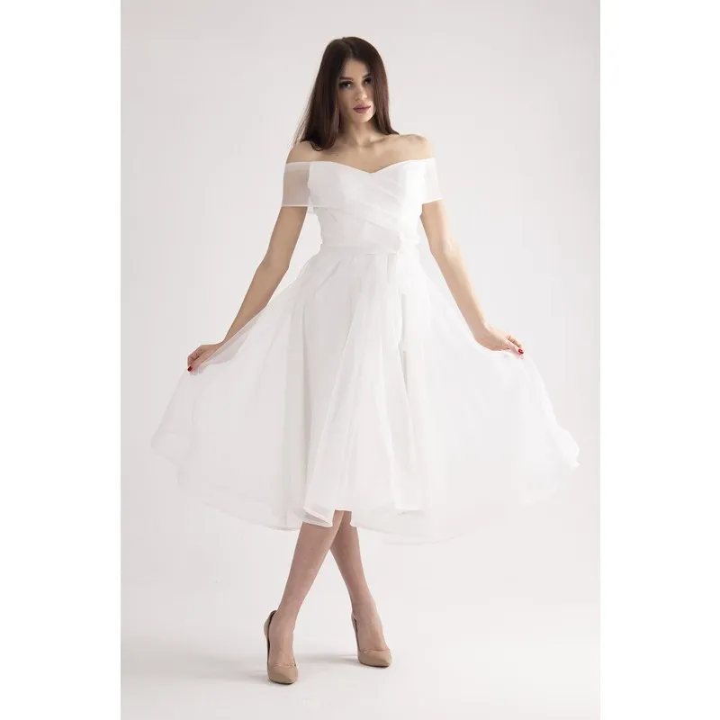

Female Ecru Evening Dresses 9704811.147 Women Summer Dress Casual Long Prom Midi Maxi