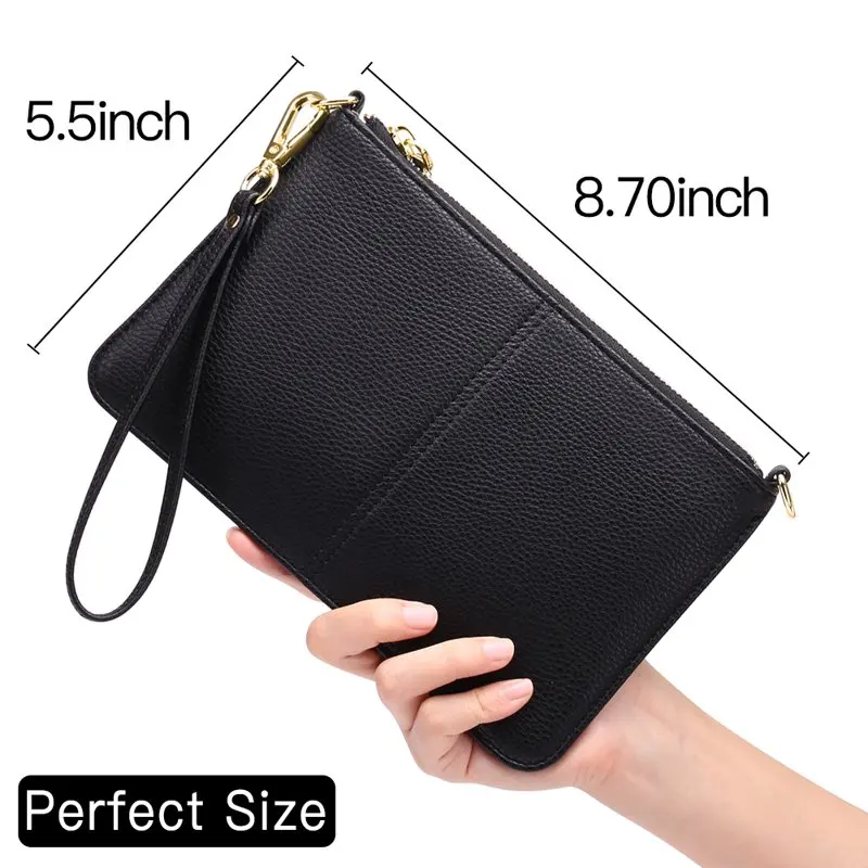 Wristlet Clutch Small Women Crossbody Shoulder Bag Wallet Purses RIFD Card Slots