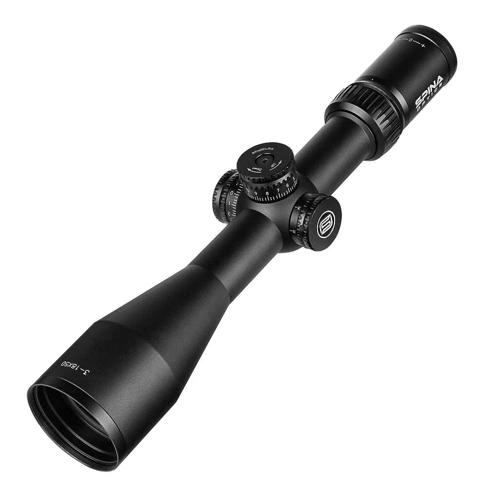 

SPINA OPTICS tactical equipment 3-18x50 SF Hunting scopes Sight Side Parallax Glass Etched Reticle Turrets Lock Reset